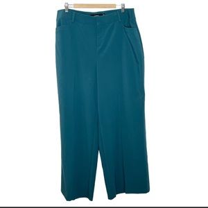 Torrid Teal Wide Leg Trouser Dress Pants Women’s Size 18R